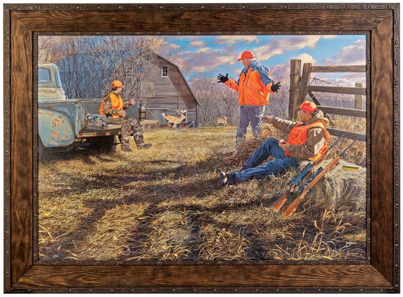 Remington Ole Granddad Print, 20 in. x 30 in., Unframed Canvas