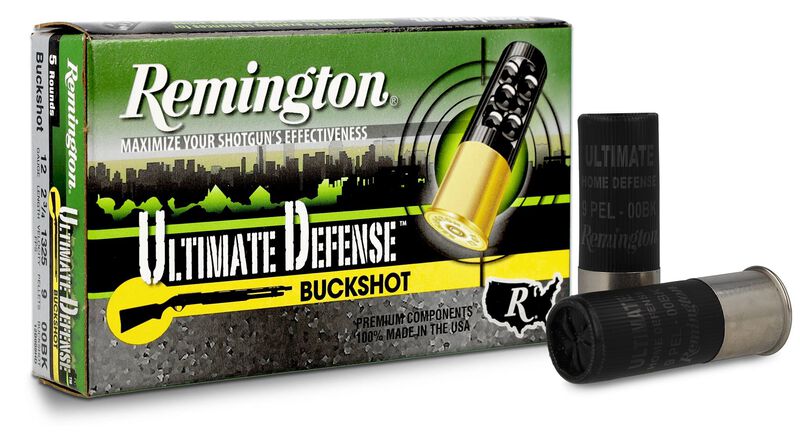 Ultimate Defense Shotshell, 12 Gauge, 00 Buck Shot, 3 in, 1225 fps