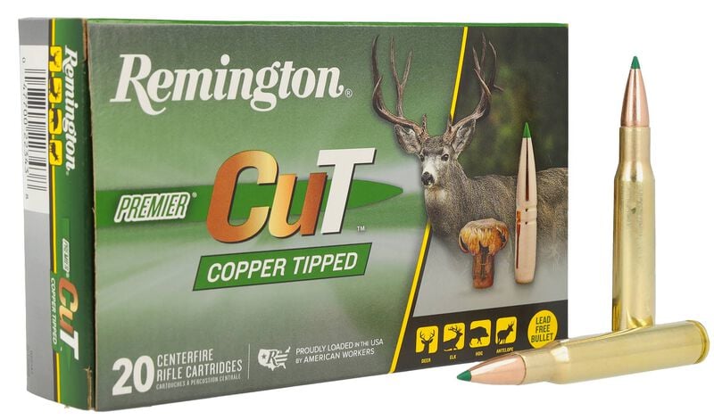 Premier CuT, 30-06 Springfield, 150 Grain, Copper Tipped, 2930 fps