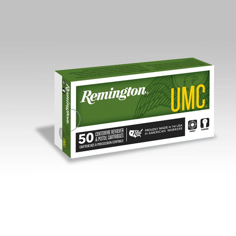 UMC Handgun, 38 Special +P, 125 Grain, Semi-Jacketed Hollow Point, 945 fps