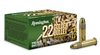 22 Golden Bullet, 22 LR, 36 Grain, Brass Plated Hollow Point, 1280 fps