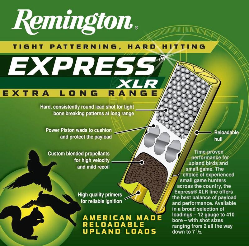 Express Extra Long Range, 20 Gauge, 4 Shot, 2-3/4 in, 1 oz, 1220 fps