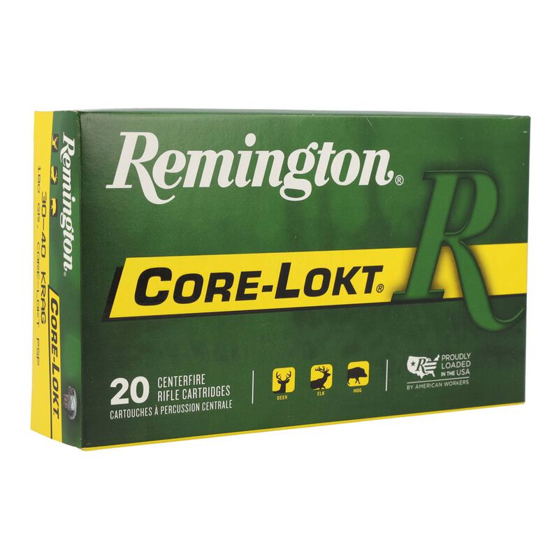 Core-Lokt, 30-40 Krag, 180 Grain, Pointed Soft Point Core Lokt, 2430 fps