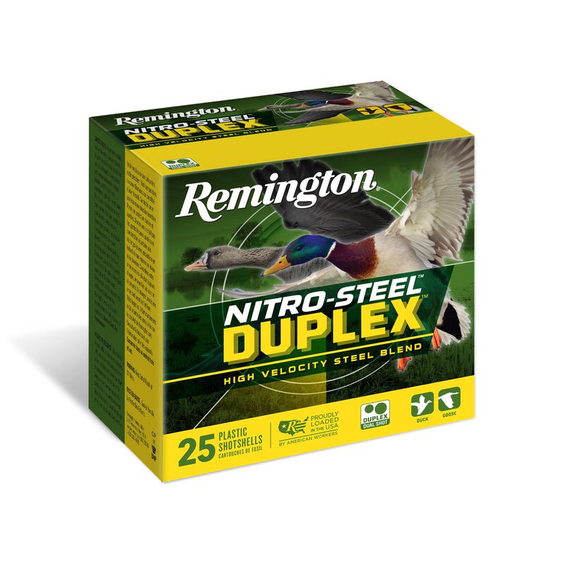 Nitro-Steel Duplex, 12 Gauge, 2 and 4 Shot, 3 in, 1 1/4 oz, 1450 fps