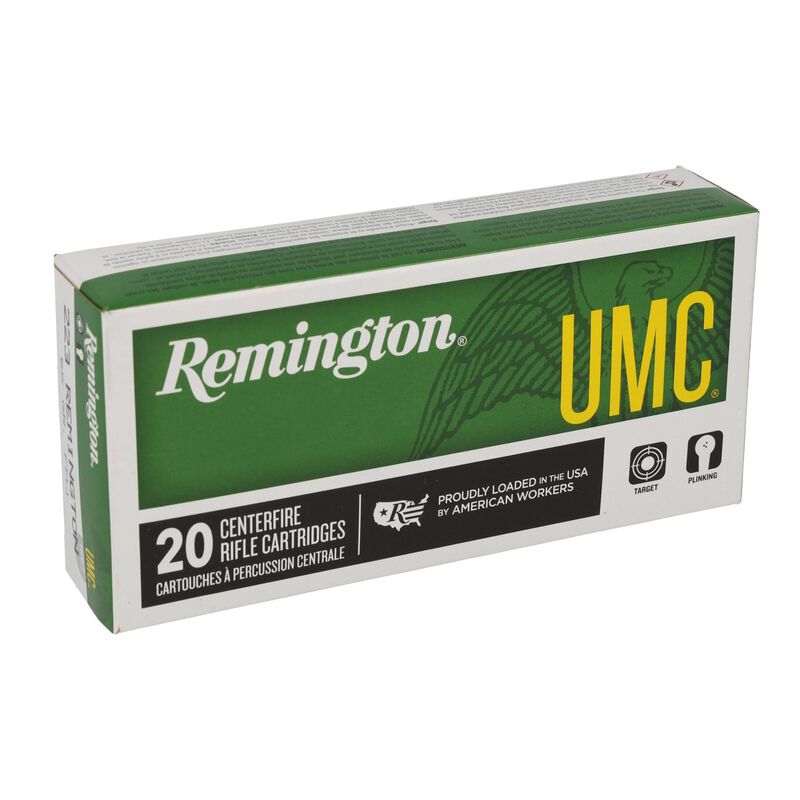 UMC Centerfire Rifle, 223 Rem, 55 Grain, Full Metal Jacket, 3240 fps