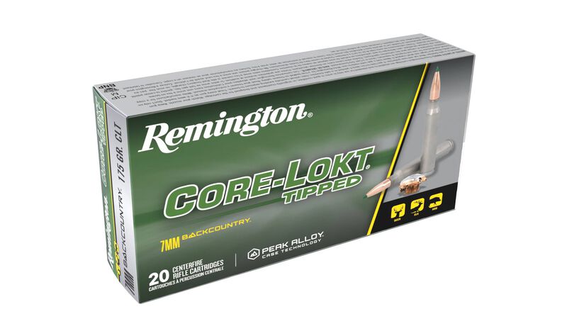 Core-Lokt Tipped, 7mm Backcountry, 175 Grain, Core-Lokt Tipped, 3125 fps