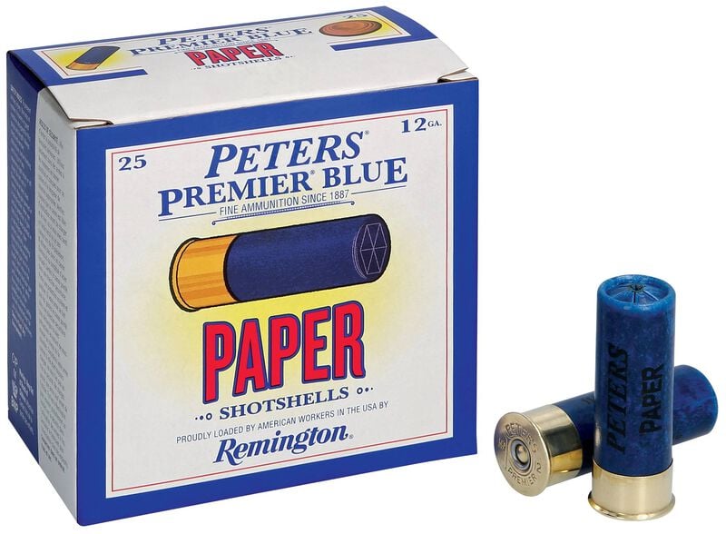 Peters Paper, 12 Gauge, 8 Shot, 2-3/4 in, 1 1/8 oz, 1145 fps