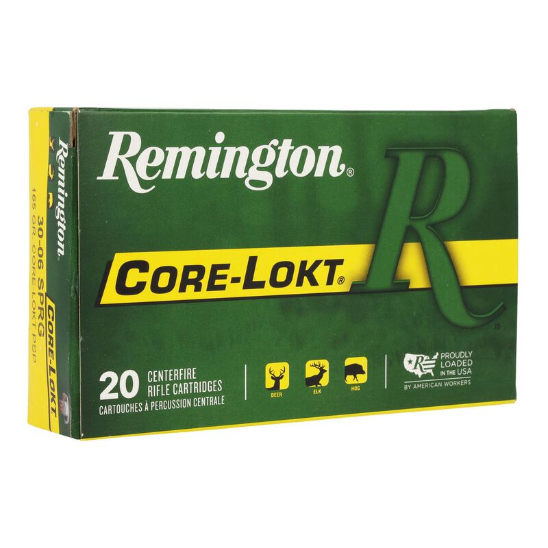 Core-Lokt, 30-06 Springfield, 165 Grain, Pointed Soft Point Core Lokt, 2800 fps