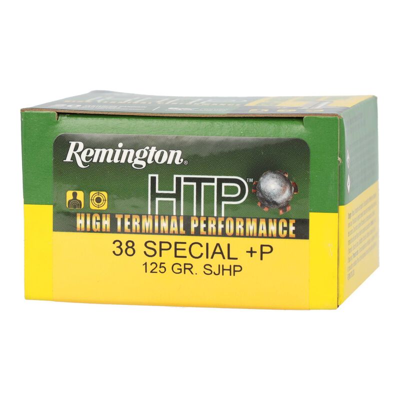 High Terminal Performance, 38 Special +P, 125 Grain, Semi-Jacketed Hollow Point, 945 fps