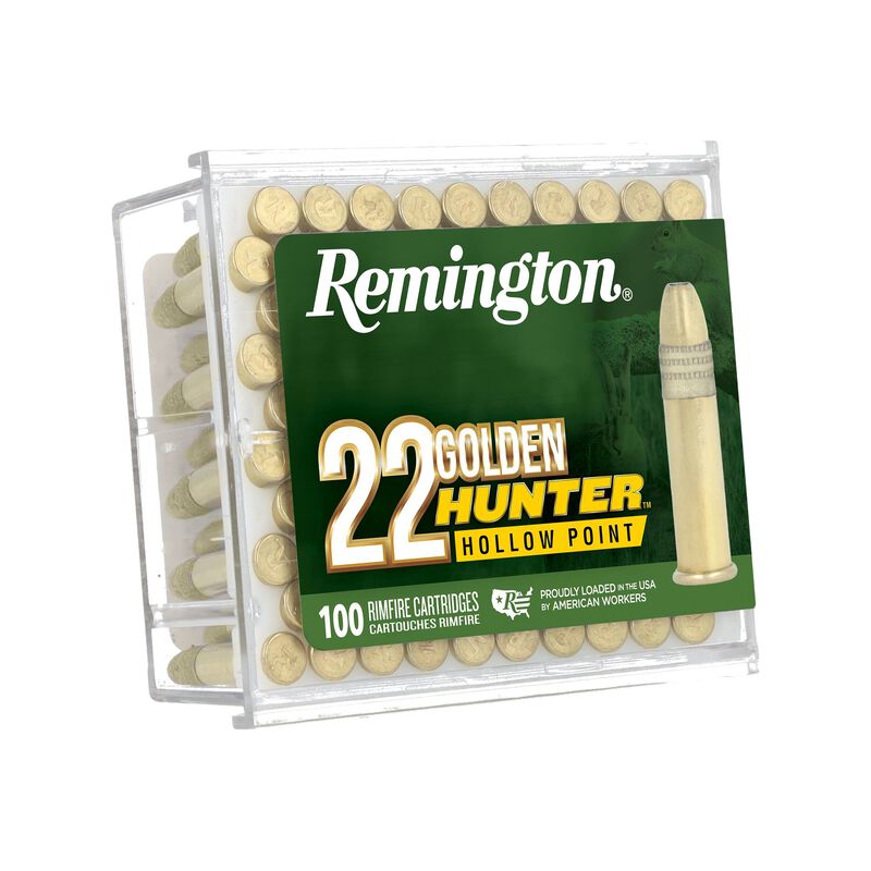 Golden Hunter, 22 LR, 40 Grain, Plated Hollow Point, 1255 fps