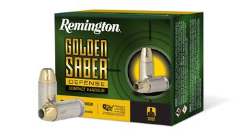 Golden Saber Defense Compact, 45 Auto, 230 Grain, Brass Jacketed Hollow Point, 725 fps