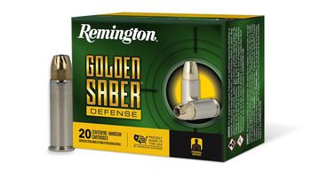 Golden Saber Defense, 38 Special +P, 125 Grain, Brass Jacketed Hollow Point, 975 fps