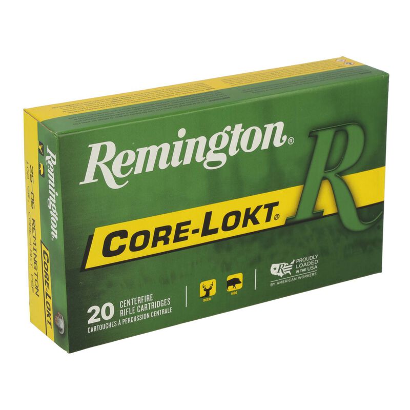 Core-Lokt, 25-06 Rem, 100 Grain, Pointed Soft Point Core Lokt, 3230 fps