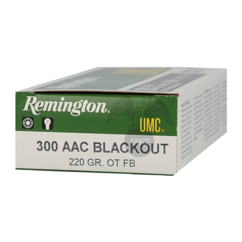 UMC Centerfire Rifle, 300 Blackout, 220 Grain, Open Tip Flat Base, 940 fps
