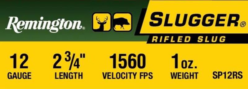 Slugger Rifled Slug, 12 Gauge, 438 Grain, 2-3/4 in, 1560 fps