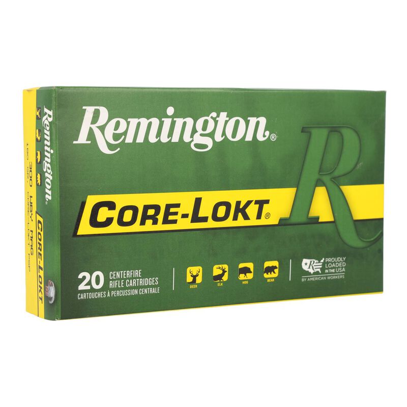 Core-Lokt, 300 Wby Mag, 180 Grain, Pointed Soft Point Core Lokt, 3120 fps