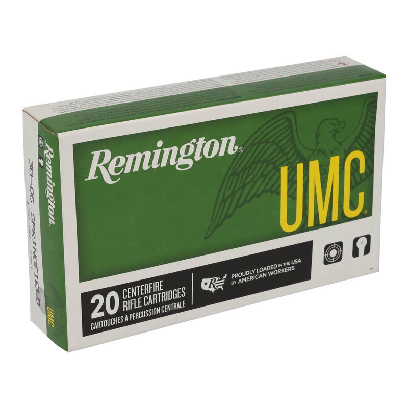 UMC Centerfire Rifle, 30-06 Springfield, 150 Grain, Full Metal Jacket, 2910 fps