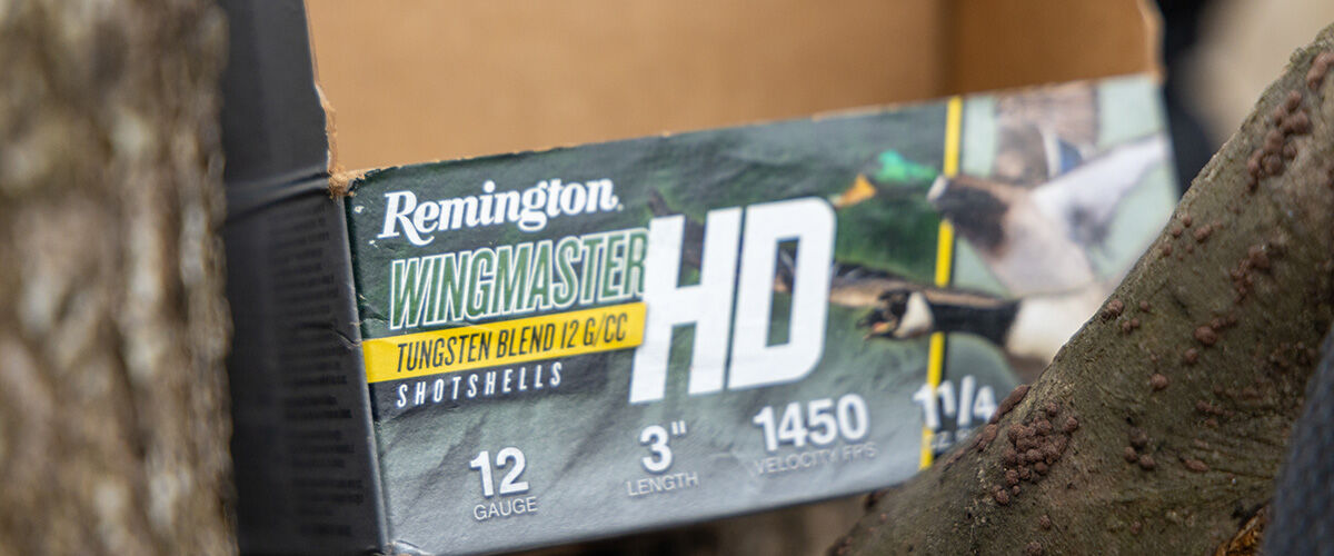 Box of Remington Wingmaster HD Tungsten Blend Shotshells