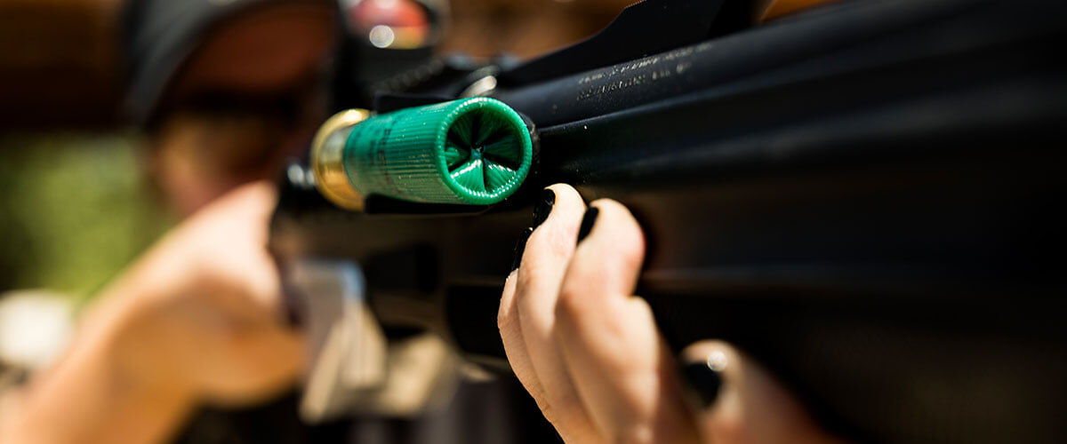shotgun ejecting shotshell