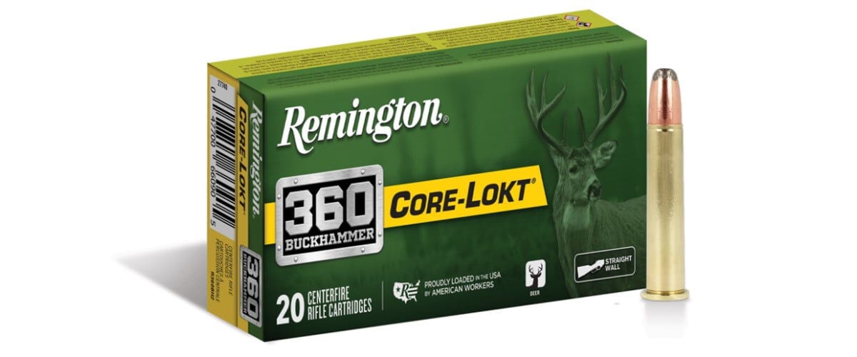 Core-Lokt 360 Buckahmmer box and cartridge