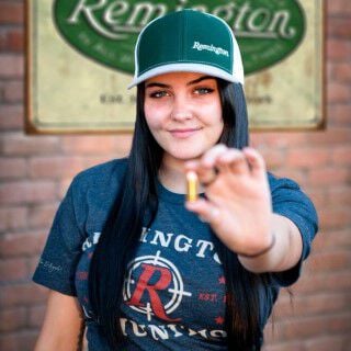Danyela rolling a Remington bullet