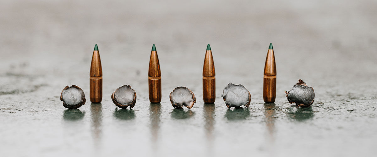 Remington bullets and upsets on a table