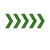 5 right pointing green arrows