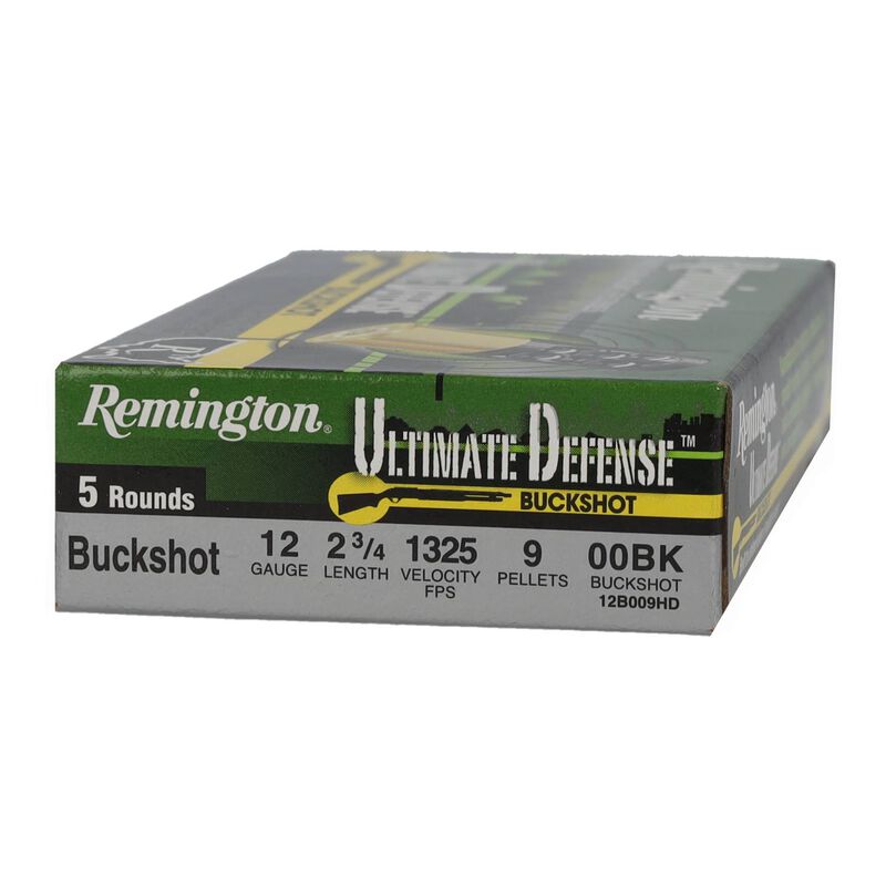 Ultimate Defense Shotshell, 12 Gauge, 00 Buck Shot, 2-3/4 in, 1325 fps
