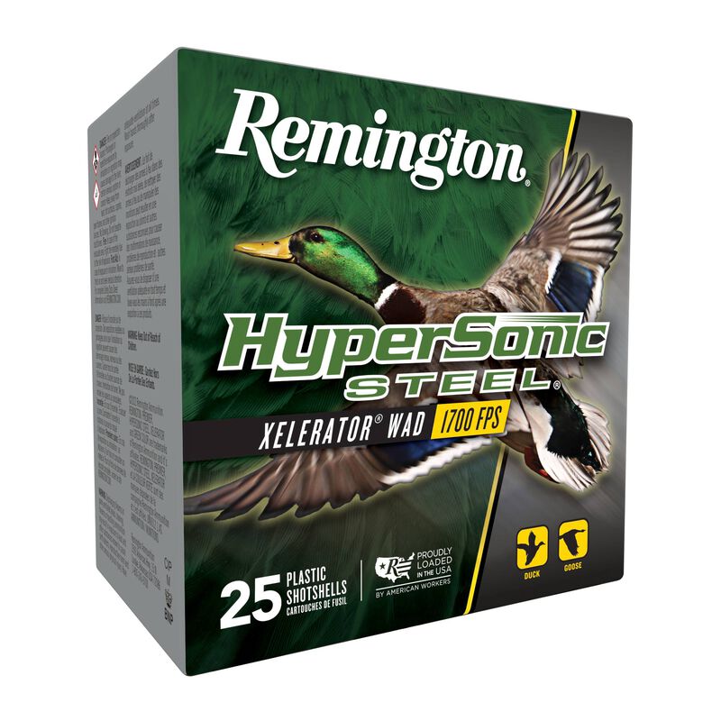 Hypersonic Steel, 12 Gauge, 4 Shot, 3 in, 1 1/4 oz, 1700 fps