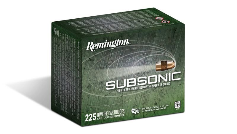 Subsonic Rimfire, 22 LR, 40 Grain, Copper Plated Hollow Point, 1050 fps
