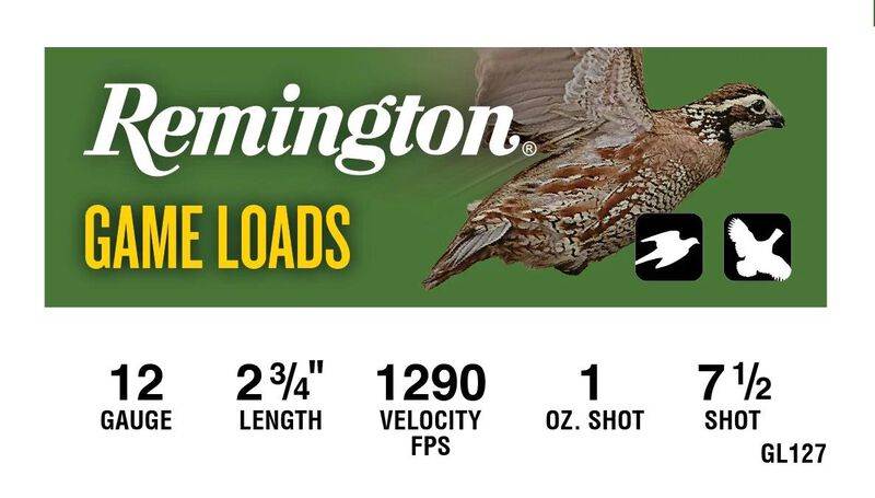 Game Load, 12 Gauge, 7.5 Shot, 2-3/4 in, 1 oz, 1290 fps
