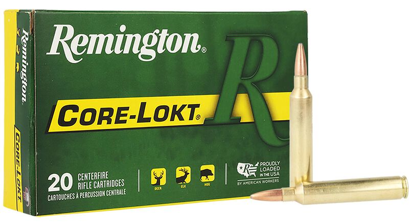 Core-Lokt, 7mm Remington Ultra Mag, 150 Grain, Pointed Soft Point Core Lokt, 3230 fps 7mm Remington Ultra Mag Caliber Ammo - 20 Rounds of 150 Grain Weight Ammunition (27759)