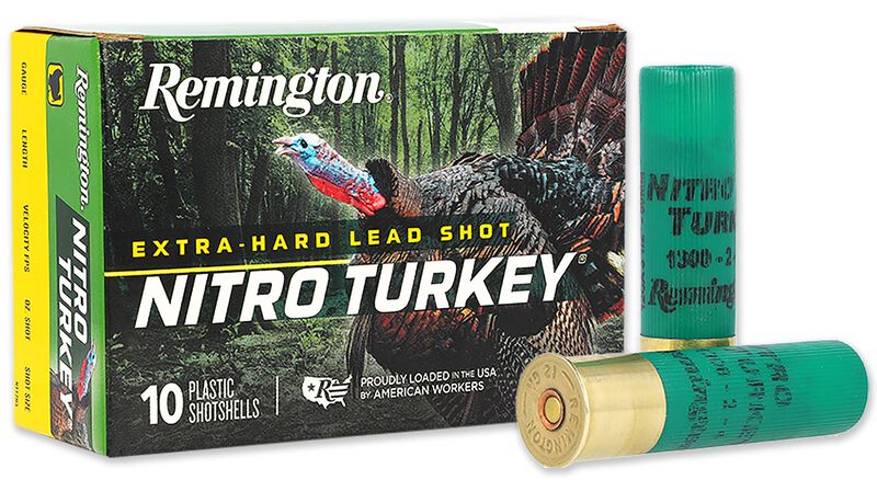 Nitro Turkey, 12 Gauge, 6 Shot, 3-1/2 in, 2 oz, 1300 fps 12 Gauge Ammo - 10 Shells of #6 Shot Ammunition (26712)