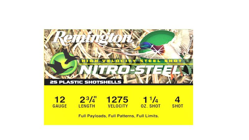 Nitro-Steel, 12 Gauge, 4 Shot, 2-3/4 in, 1 1/4 oz, 1275 fps