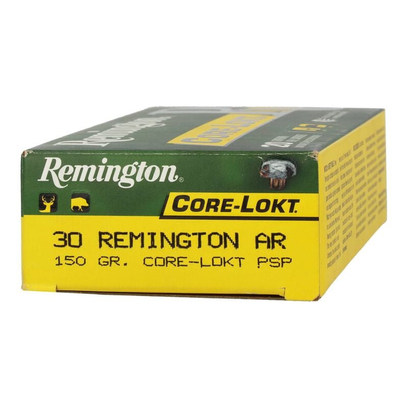 Core-Lokt, 30 Rem AR, 150 Grain, Pointed Soft Point Core Lokt, 2575 fps