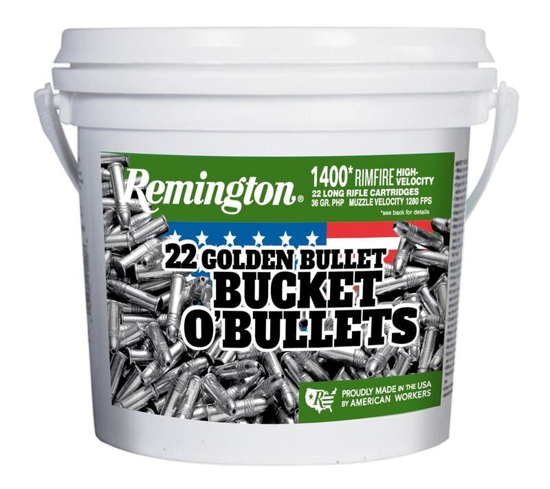 22 Golden Bullet, 22 LR, 36 Grain, Brass Plated Hollow Point, 1280 fps