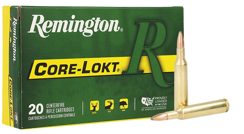 Core-Lokt, 6mm Remington, 100 Grain, Pointed Soft Point Core Lokt, 3100 fps 6mm Remington Caliber Ammo - 20 Rounds of 100 Grain Weight Ammunition (29051)
