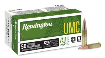 UMC Centerfire Rifle, 300 Blackout, 220 Grain, Open Tip Flat Base, 940 fps