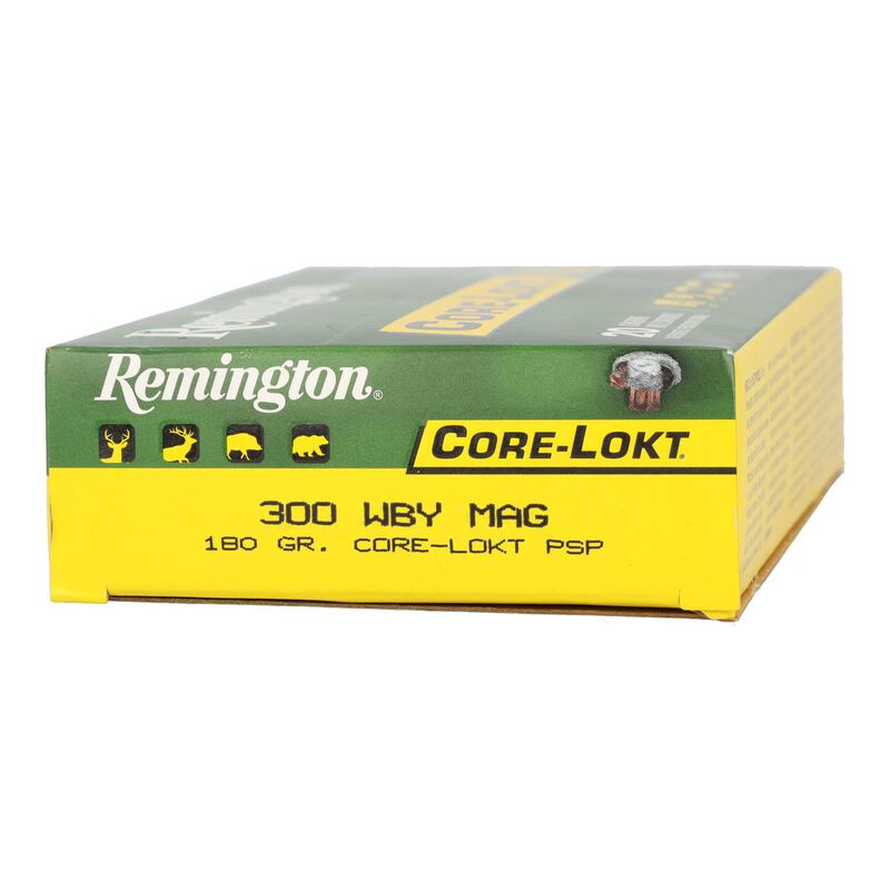Core-Lokt, 300 Wby Mag, 180 Grain, Pointed Soft Point Core Lokt, 3120 fps