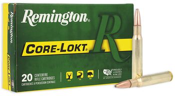 Core-Lokt, 30-06 Springfield, 180 Grain, Pointed Soft Point Core Lokt, 2700 fps