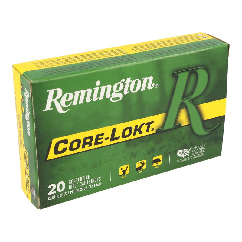 Core-Lokt, 270 Win, 130 Grain, Pointed Soft Point Core Lokt, 3060 fps