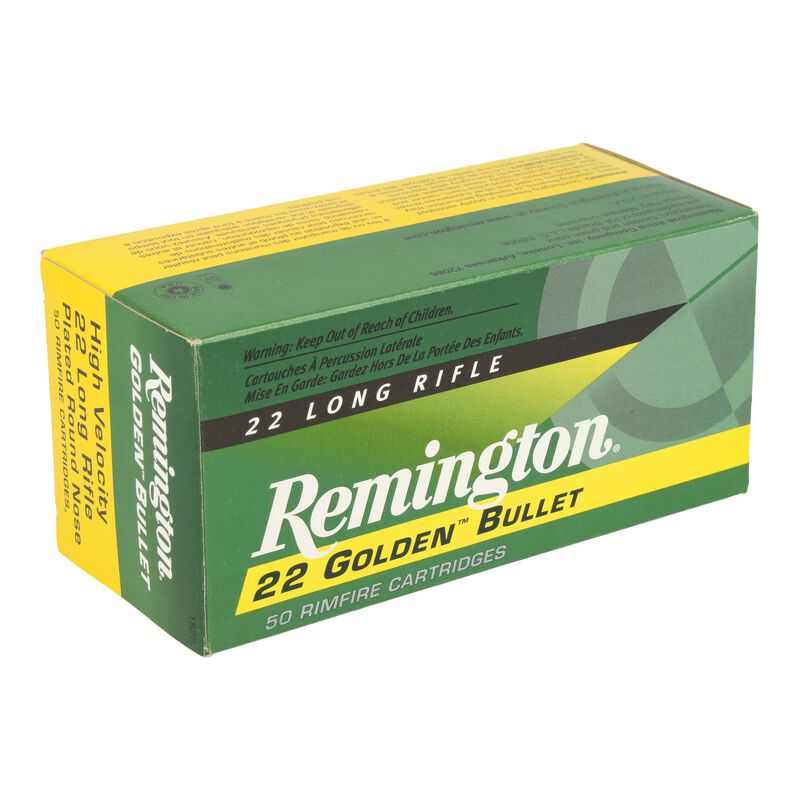 22 Golden Bullet, 22 LR, 40 Grain, Brass Plated Round Nose, 1280 fps