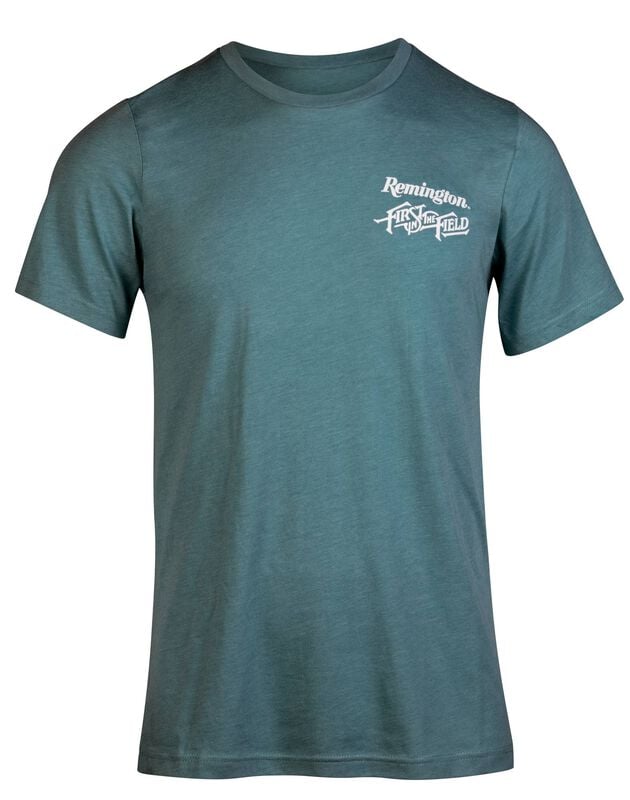 Remington First In The Field T-Shirt, Heather Blue, Small