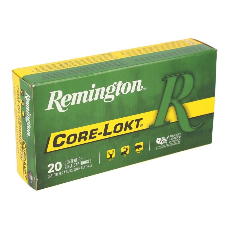 Core-Lokt, 7mm-08 Rem, 140 Grain, Pointed Soft Point Core Lokt, 2860 fps