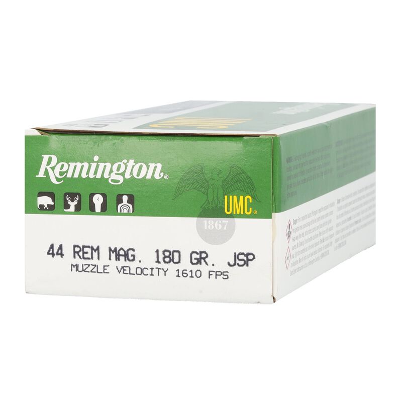 UMC Handgun, 44 Rem Magnum, 180 Grain, Jacketed Soft Point, 1610 fps