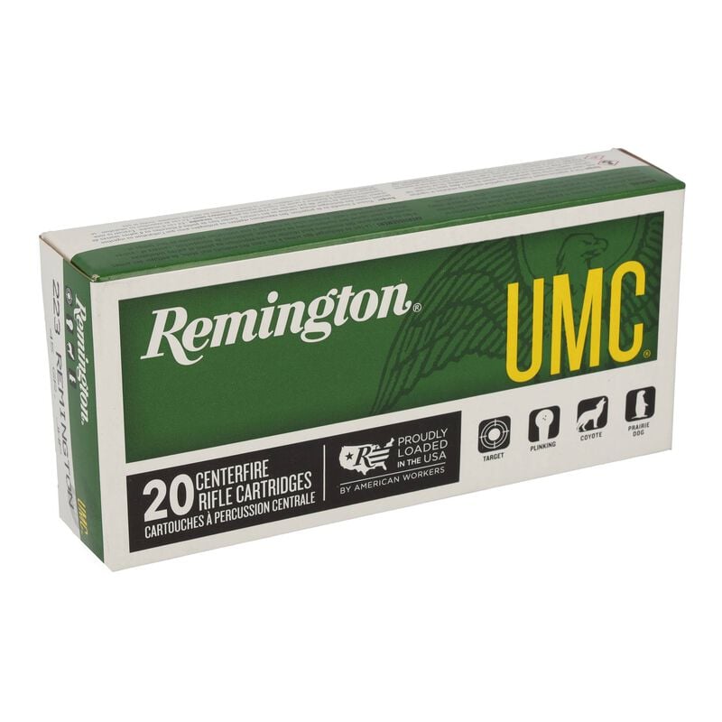 UMC Centerfire Rifle, 223 Rem, 45 Grain, Jacketed Hollow Point, 3550 fps