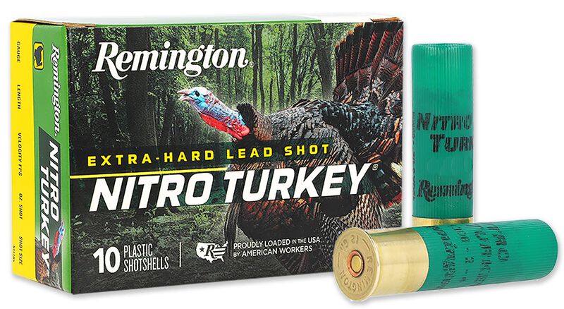 Nitro Turkey, 12 Gauge, 4 Shot, 2-3/4 in, 1 1/2 oz, 1260 fps 12 Gauge Ammo - 10 Shells of #4 Shot Ammunition (26690)