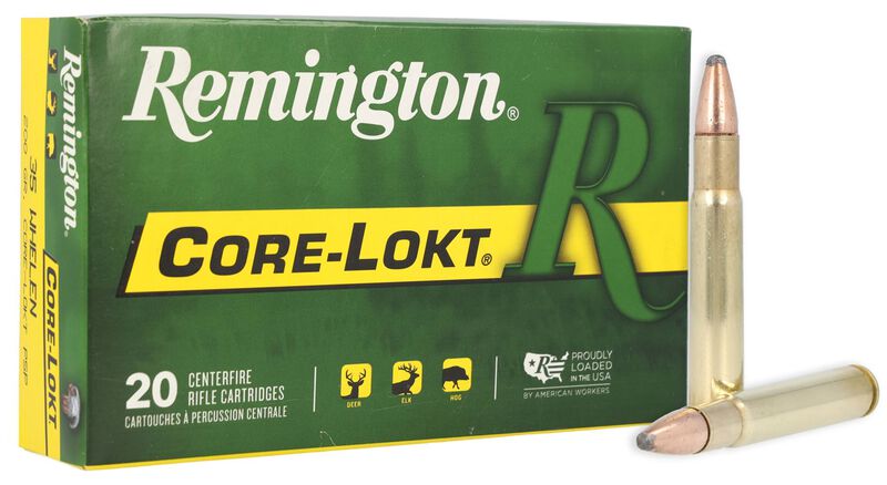 Core-Lokt, 35 Whelen, 200 Grain, Pointed Soft Point Core Lokt, 2675 fps 35 Whelen Caliber Ammo - 20 Rounds of 200 Grain Weight Ammunition (21495)