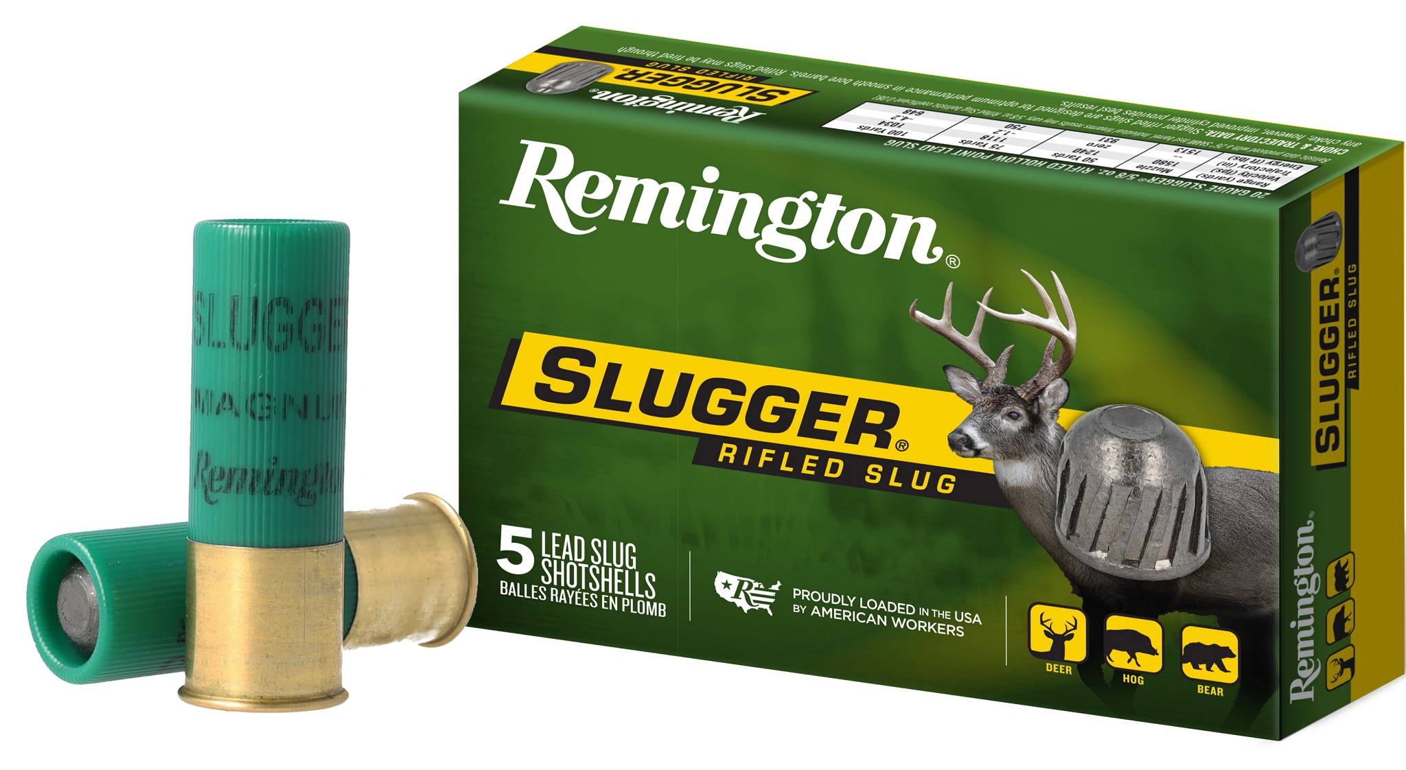 Slugger Rifled Slug Duty, 12 Gauge, 438 Grain, 3 in, 1760 fps