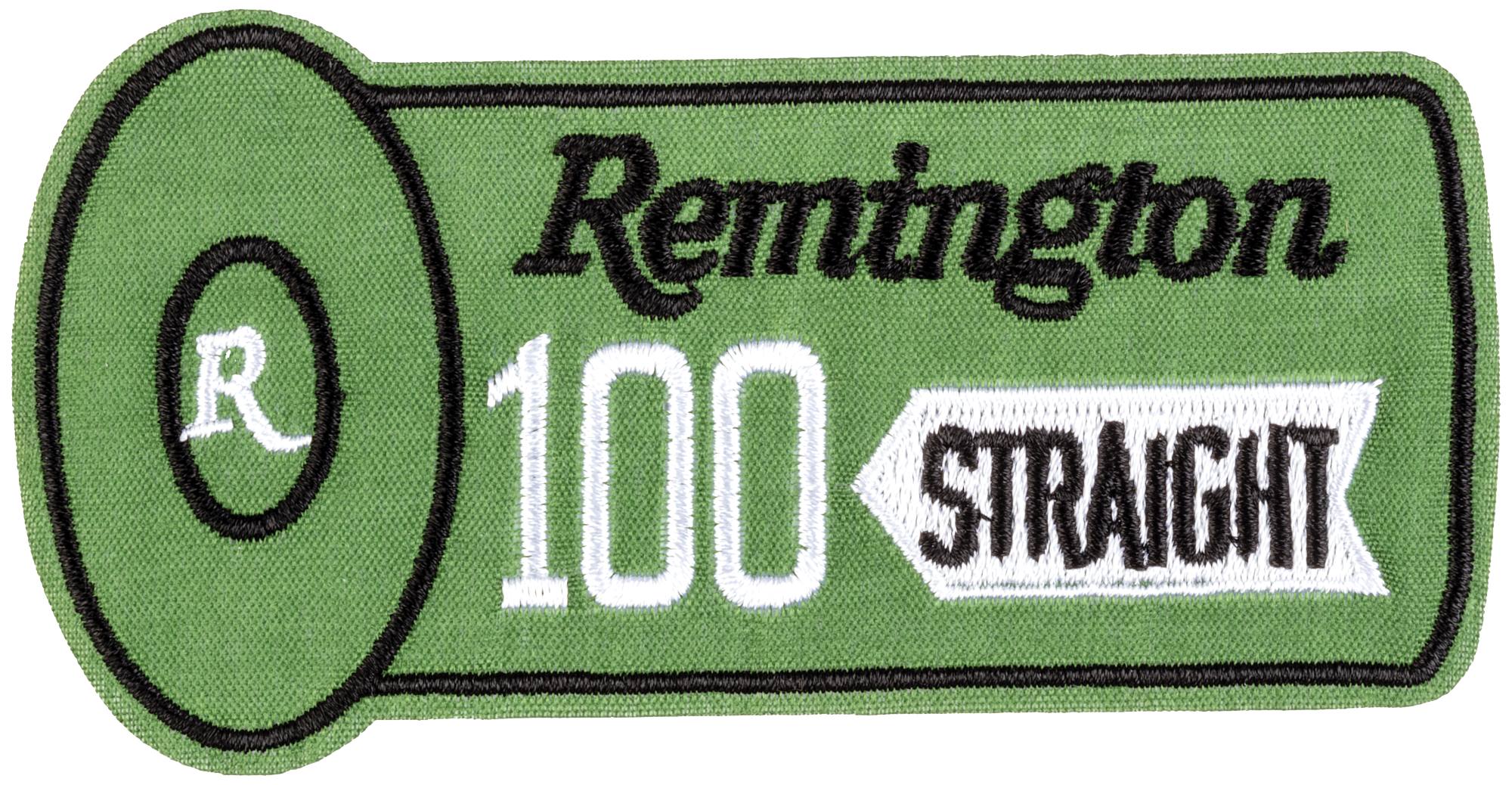 Remington Shotshell Patch, 100 Straight, Green
